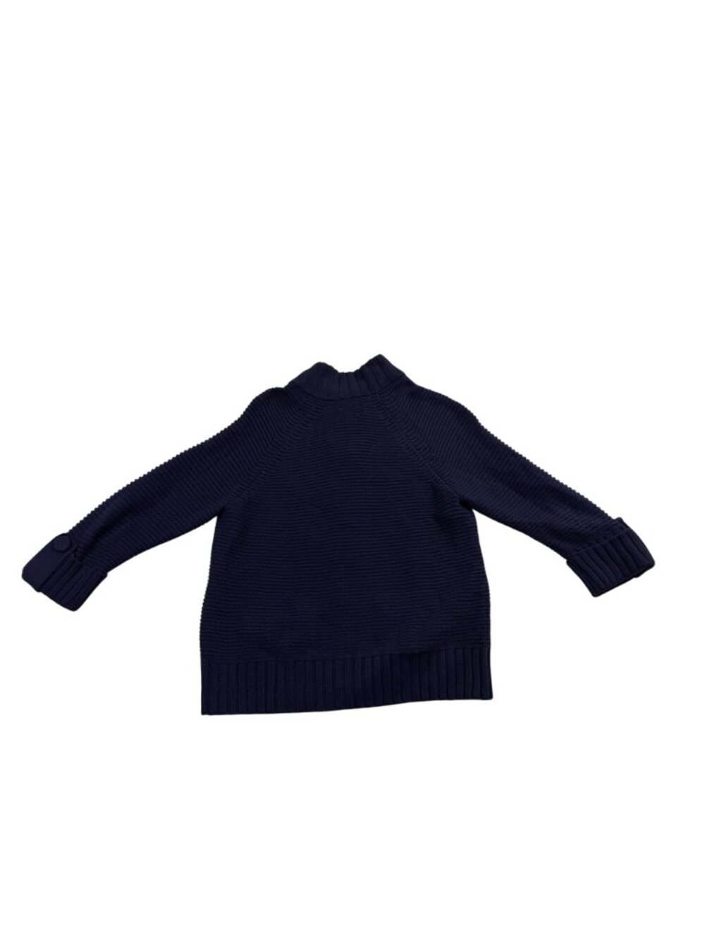 Chicos Womens Navy Cotton Button-Front Knit Cardigan Sweater Size 2 - Picture 3 of 9